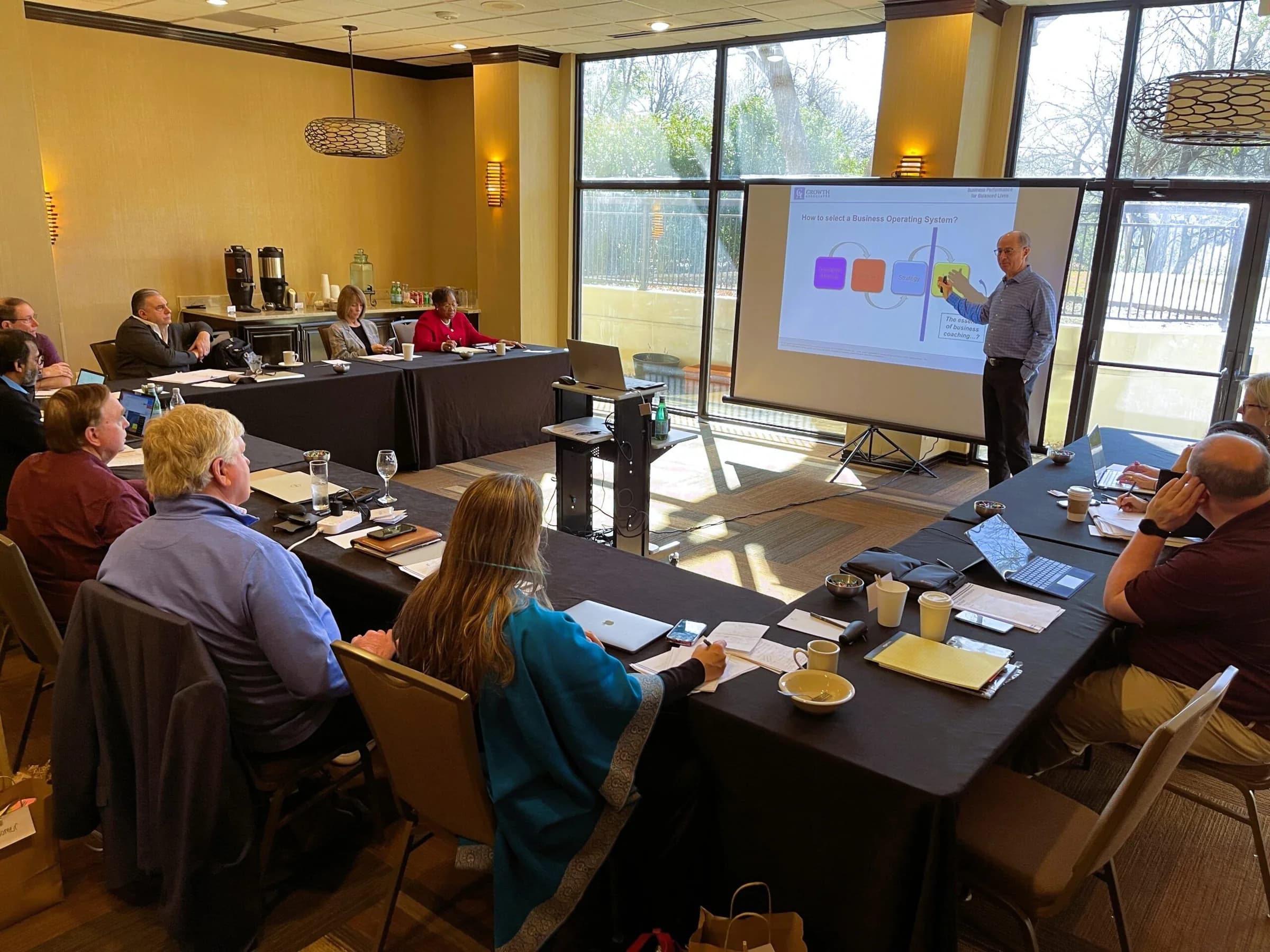 PBCA member-coaches in a working session